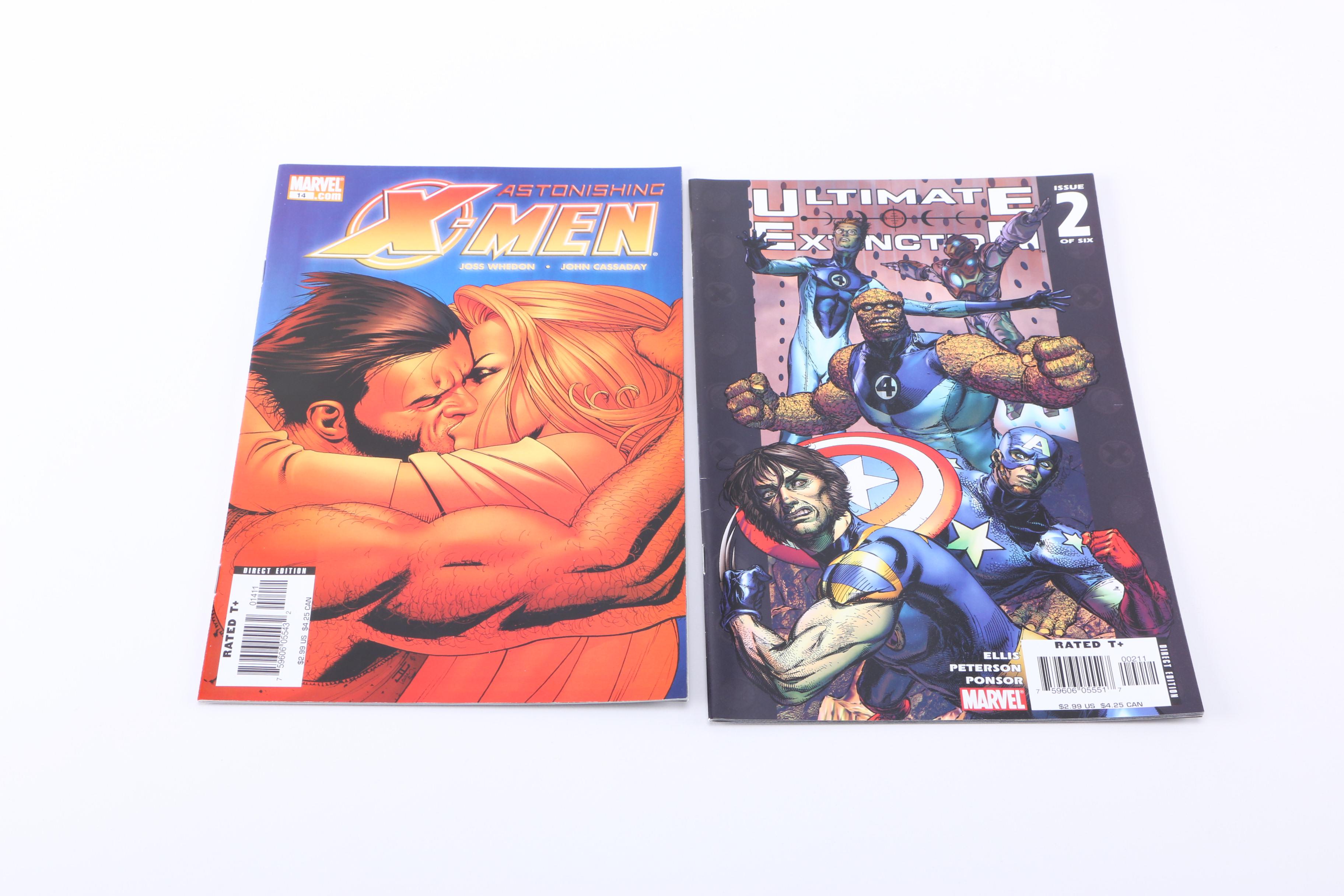 Modern Age X-Men Comics Featuring "Ultimate Extinction"