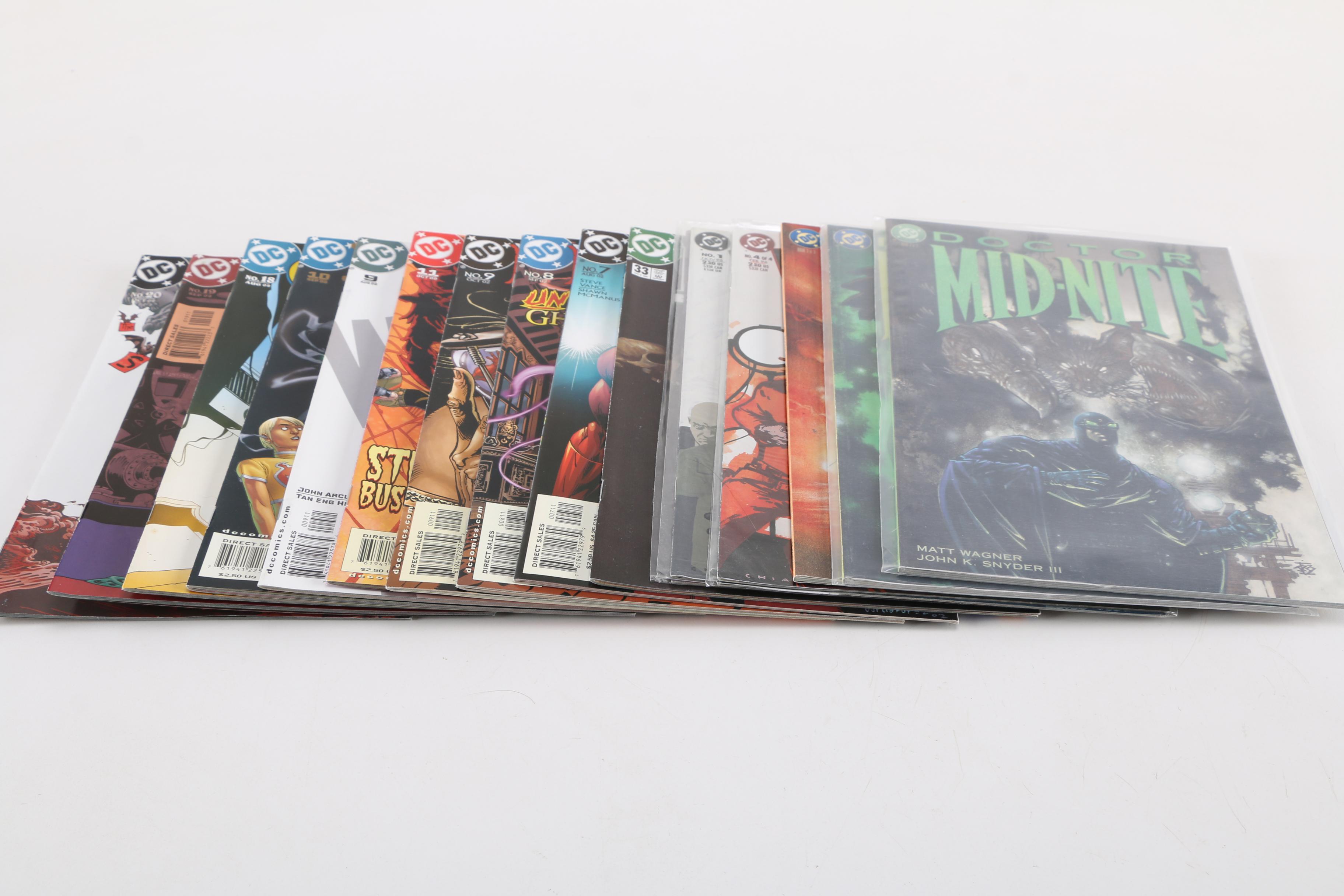 Assortment of DC Comic Books Including Doctor Mid-Nite