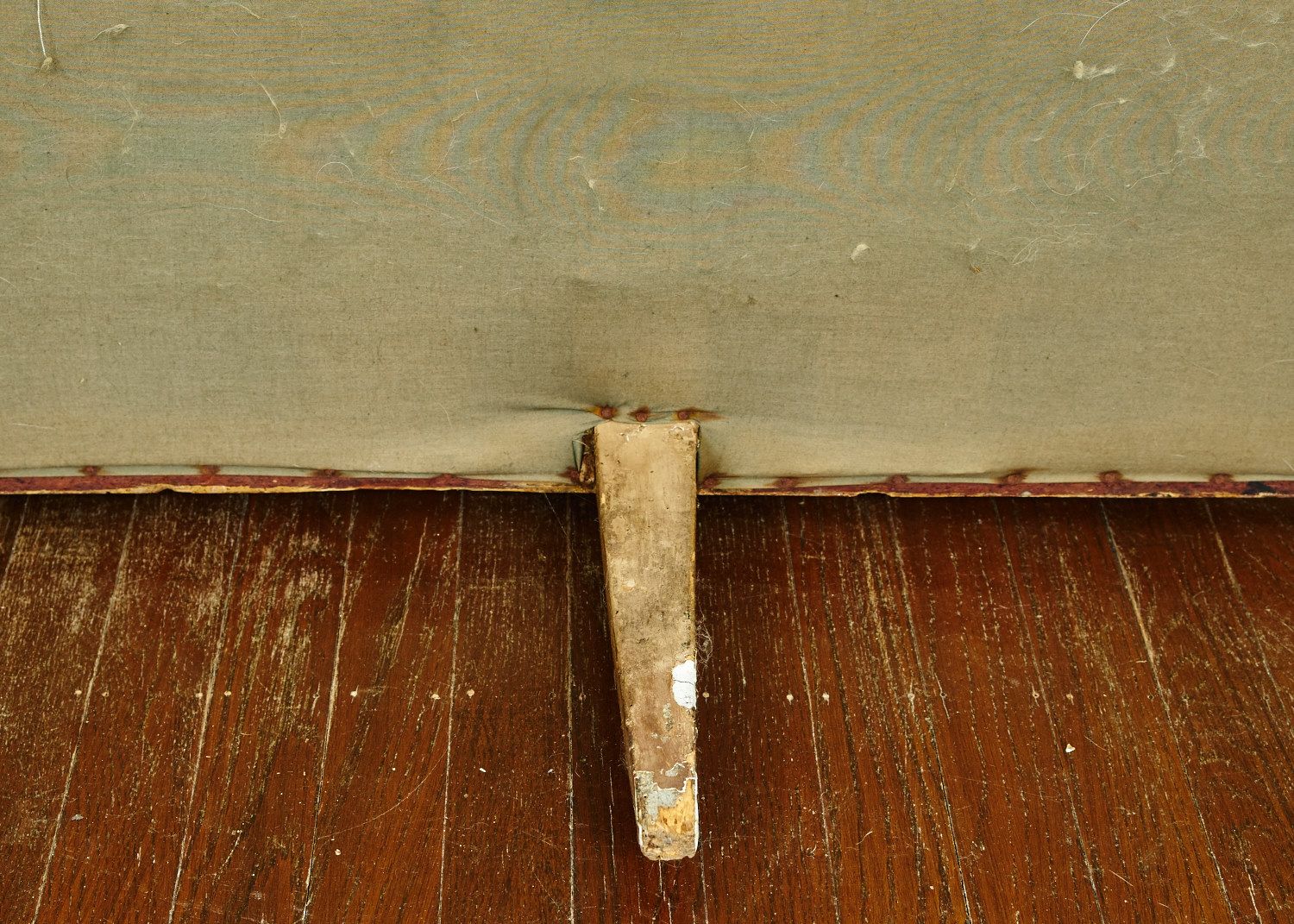 Antique Neoclassical Style Upholstered Bench