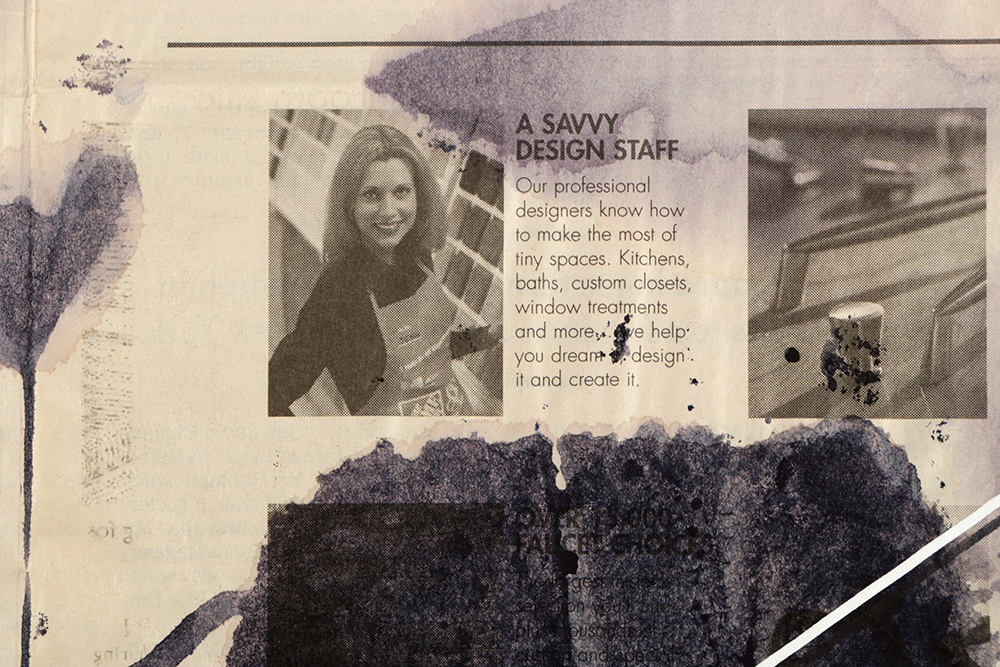 Ricardo Morin Mixed Media "Newsprint Series Nº 2"