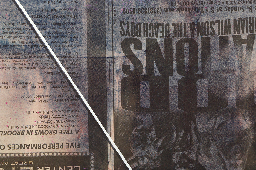 Ricardo Morin Mixed Media "Newsprint Series Nº 2"