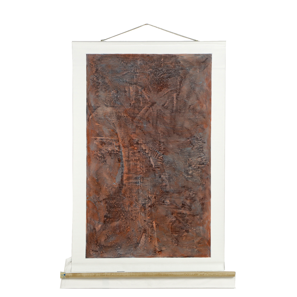 Ricardo Morin Oil Painting on Linen Scroll "Silence Four"