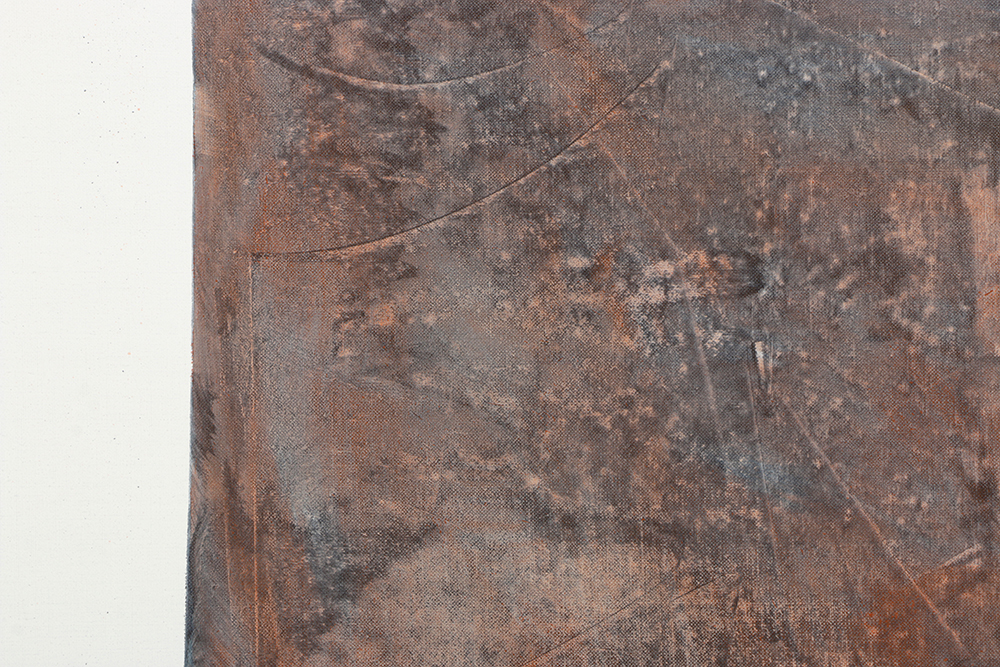 Ricardo Morin Oil Painting on Linen Scroll "Silence Four"