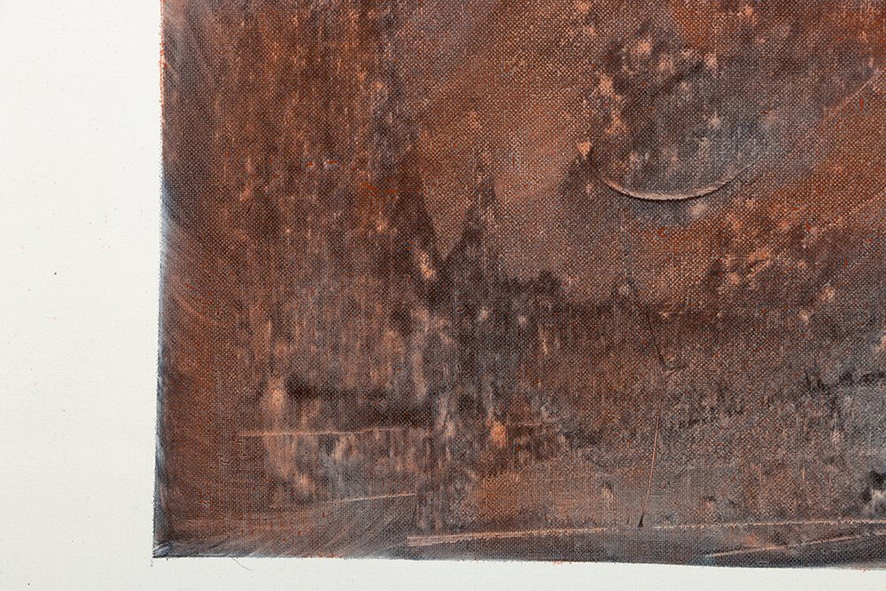 Ricardo Morin Oil Painting on Linen Scroll "Silence Four"