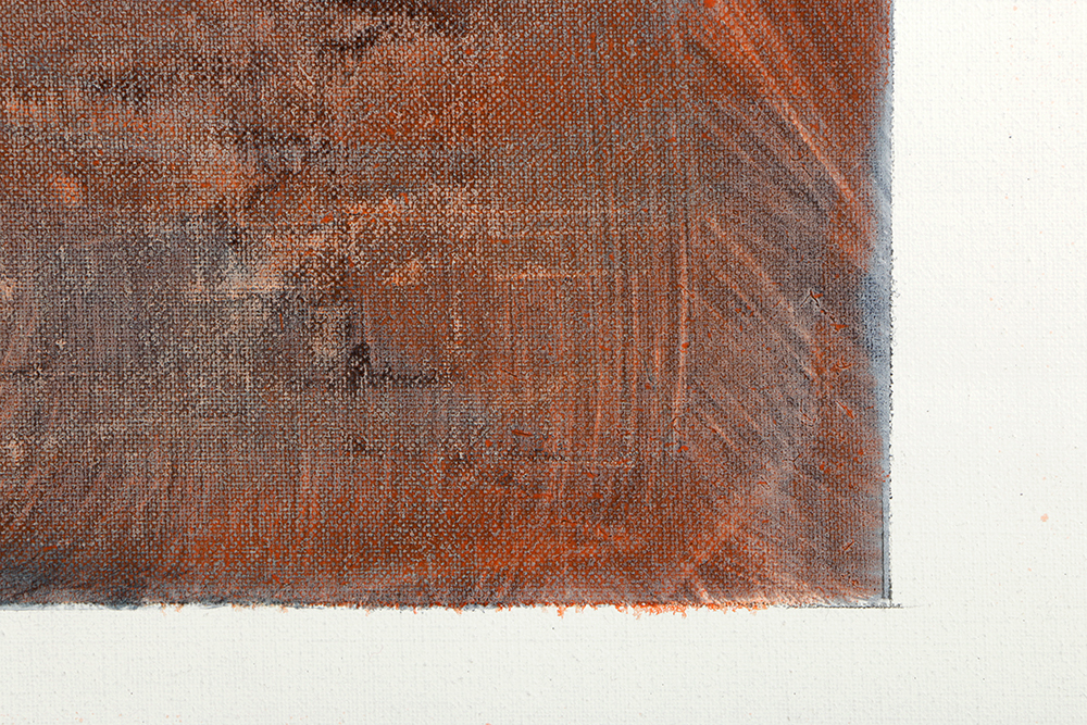 Ricardo Morin Oil Painting on Linen Scroll "Silence Four"