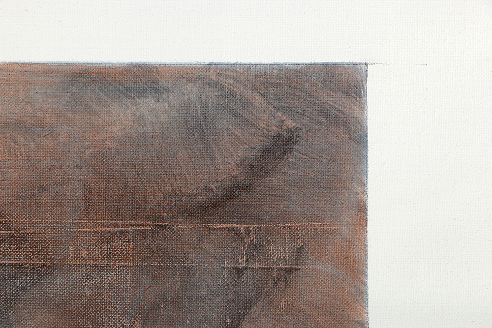 Ricardo Morin Oil Painting on Linen Scroll "Silence Four"