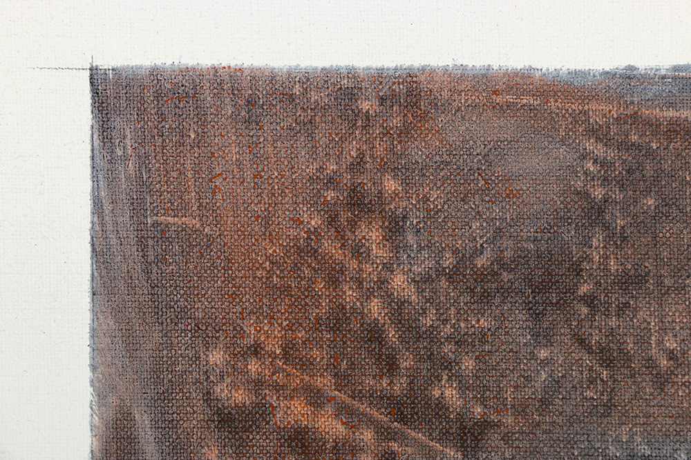 Ricardo Morin Oil Painting on Linen Scroll "Silence Four"