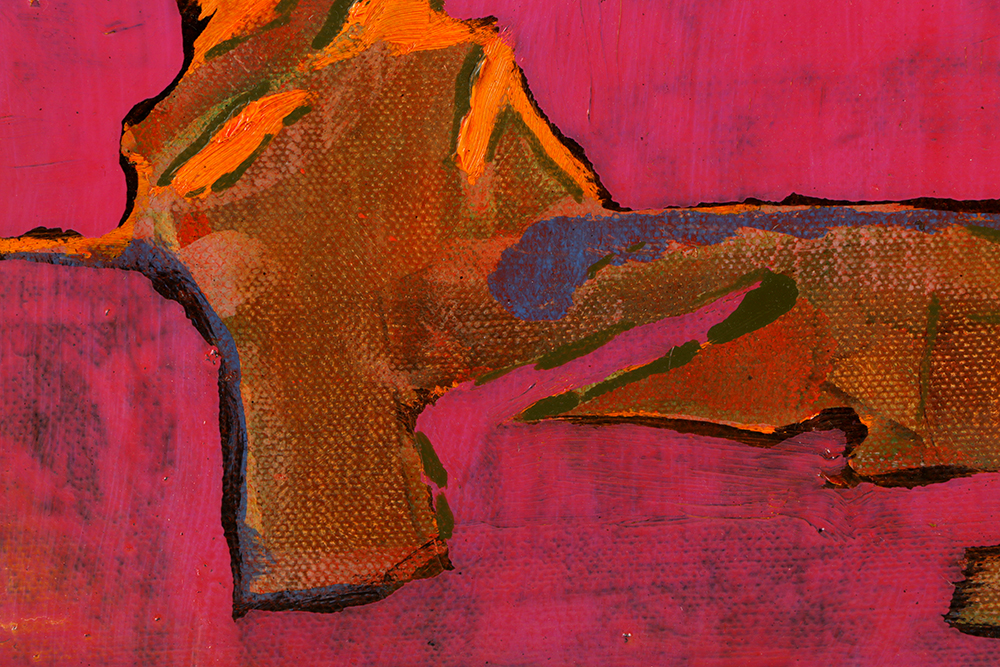 Ricardo Morin Oil Painting on Linen "Silent Diptych"