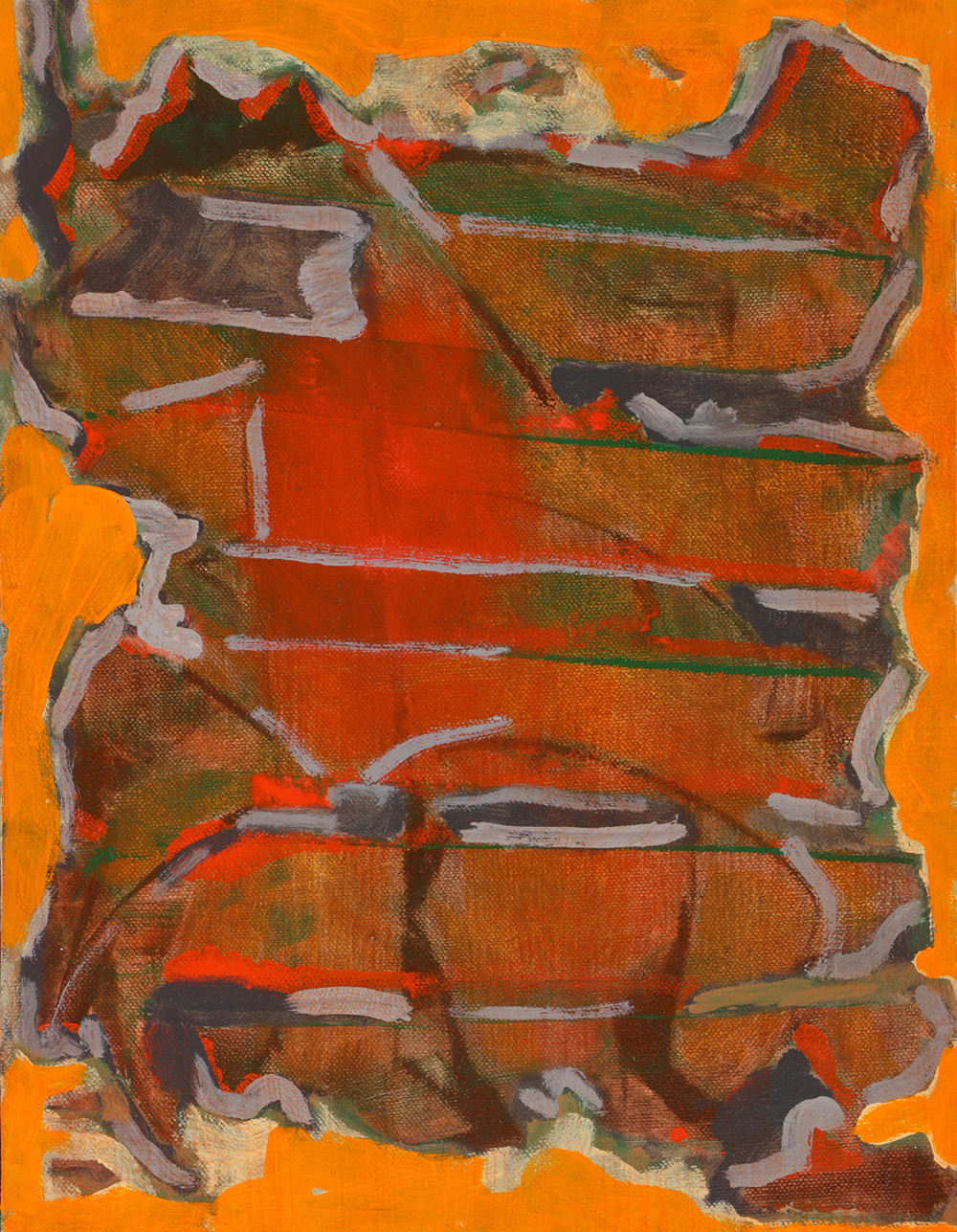 Ricardo Morin Oil Painting on Linen "Silent Diptych"