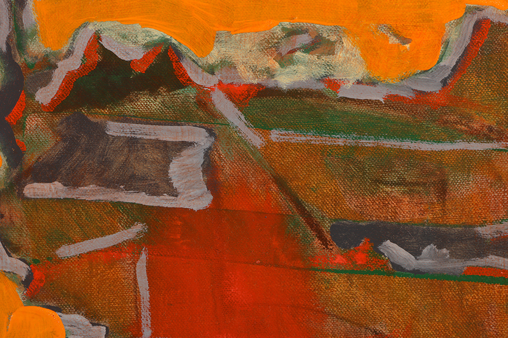 Ricardo Morin Oil Painting on Linen "Silent Diptych"