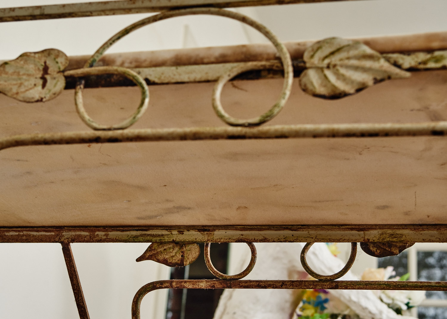 Vintage Marble Top Bar Cart