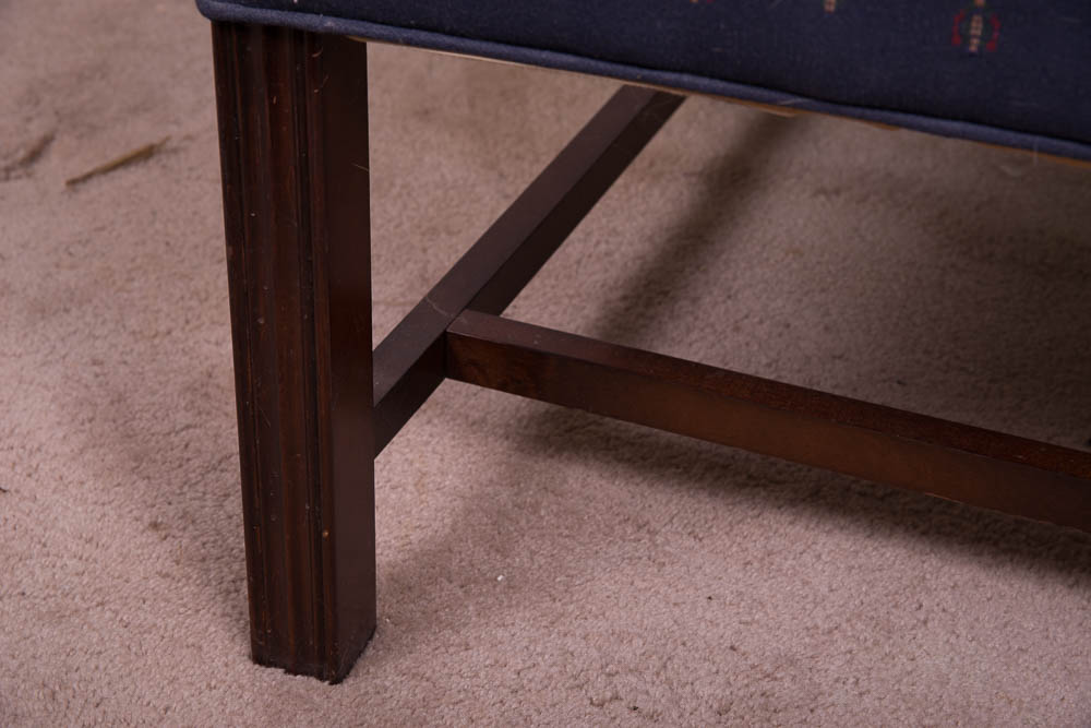 Pair of Upholstered Wing Back Chairs