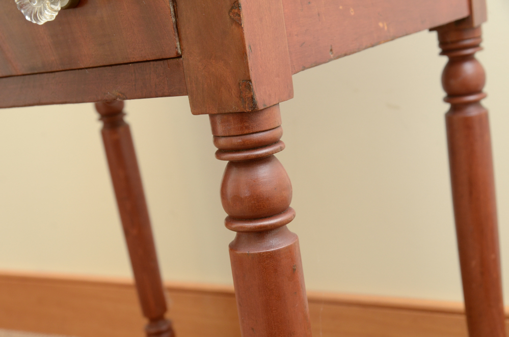 Early 19th Century Sheraton Two-Drawer Work Table