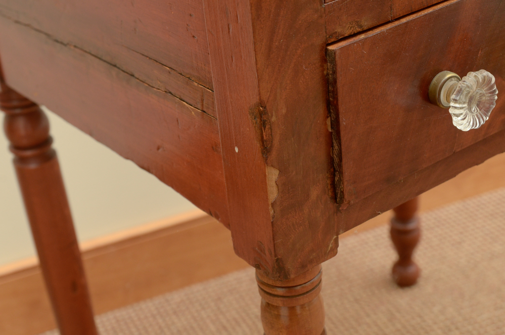 Early 19th Century Sheraton Two-Drawer Work Table
