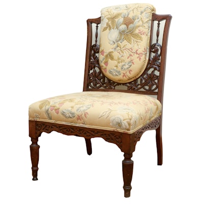 Antique Heavily Carved Side Chair Antique Heavily Carved Side Chair