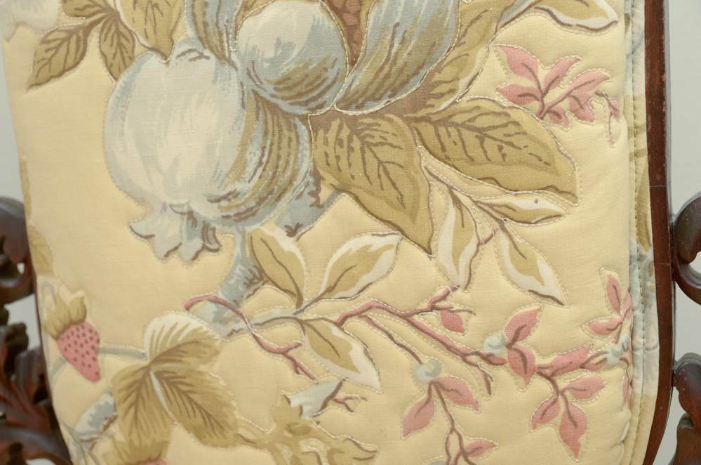 Antique Heavily Carved Side Chair