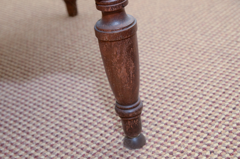 Antique Heavily Carved Side Chair