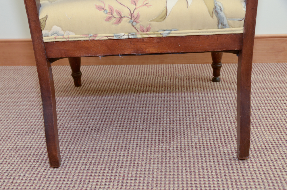 Antique Heavily Carved Side Chair