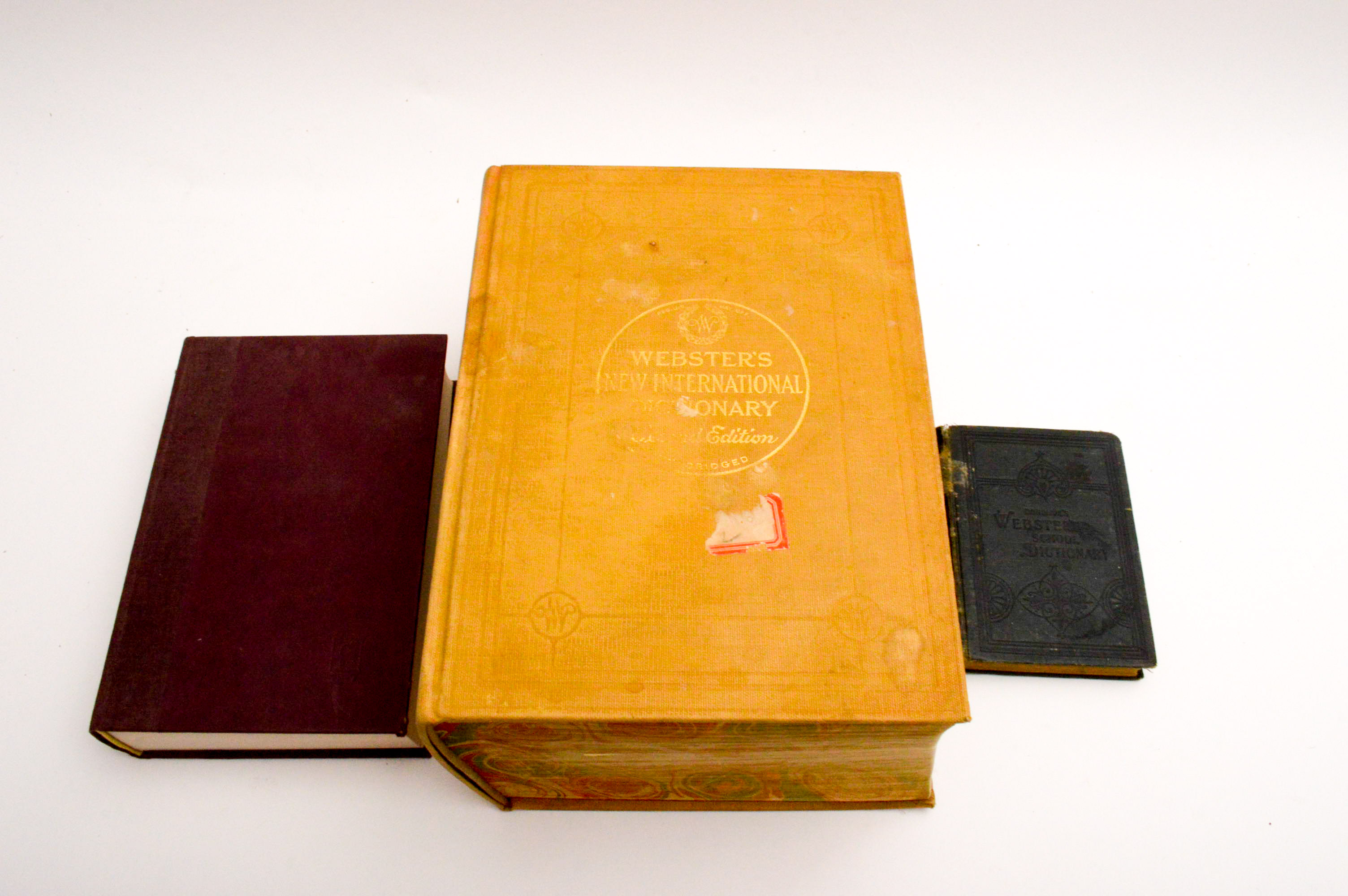 Vintage Dictionaries Featuring 1941 Merriam-Webster "Webster's New International Dictionary, Second Edition"