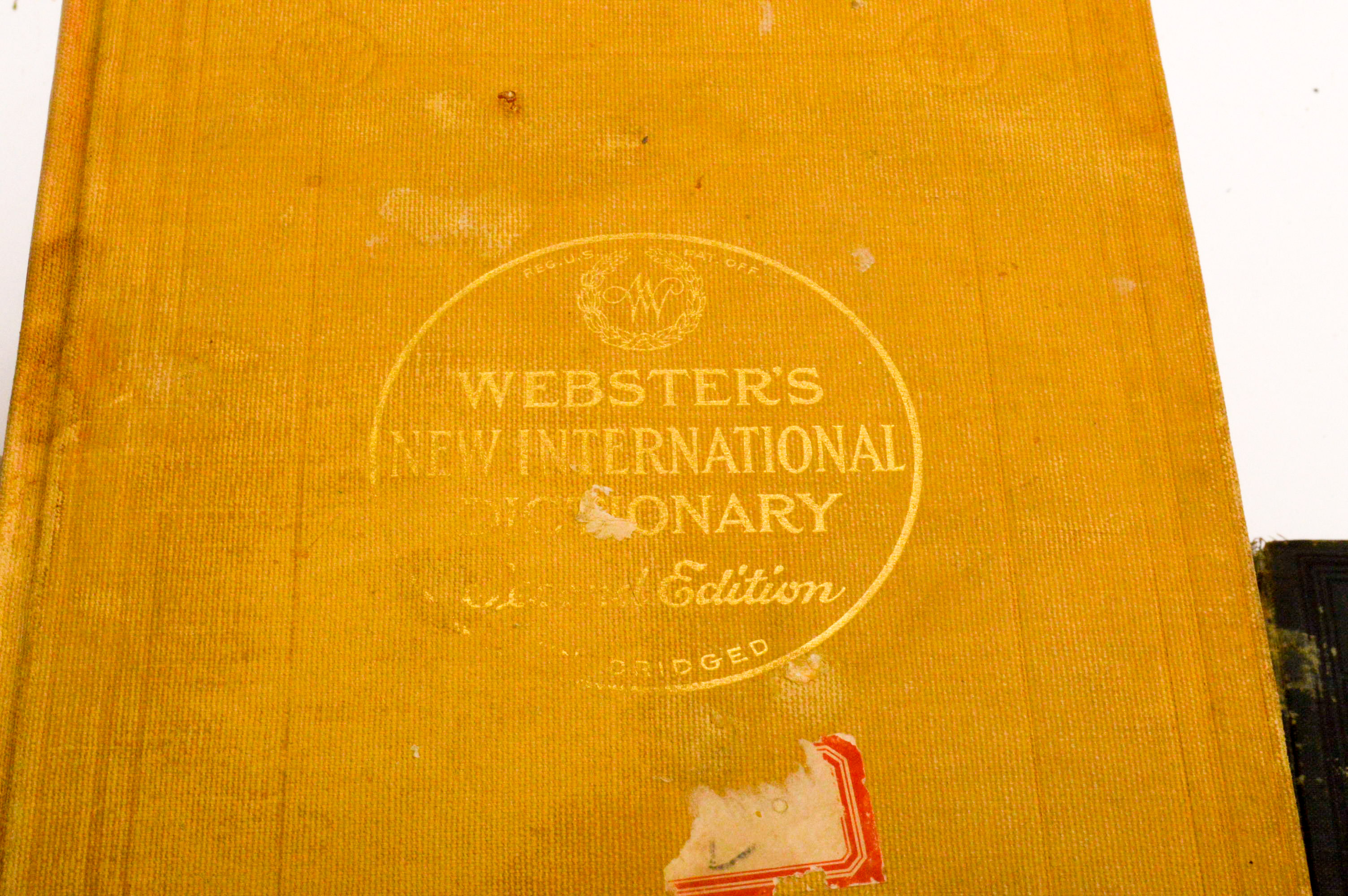 Vintage Dictionaries Featuring 1941 Merriam-Webster "Webster's New International Dictionary, Second Edition"