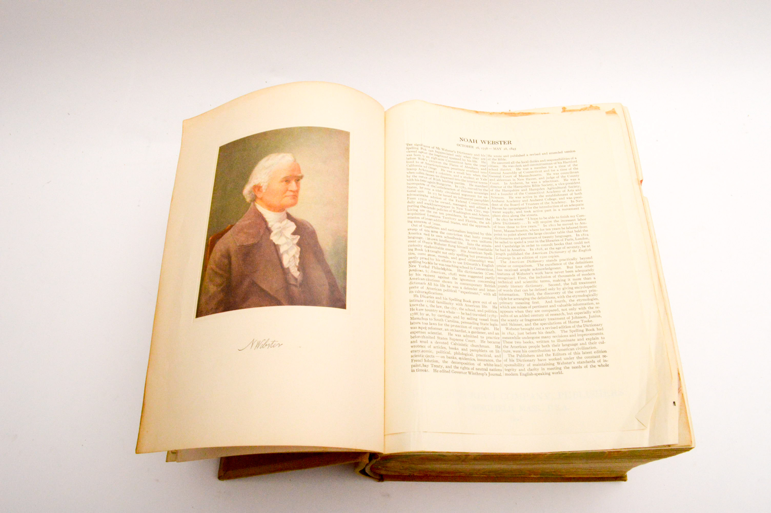 Vintage Dictionaries Featuring 1941 Merriam-Webster "Webster's New International Dictionary, Second Edition"