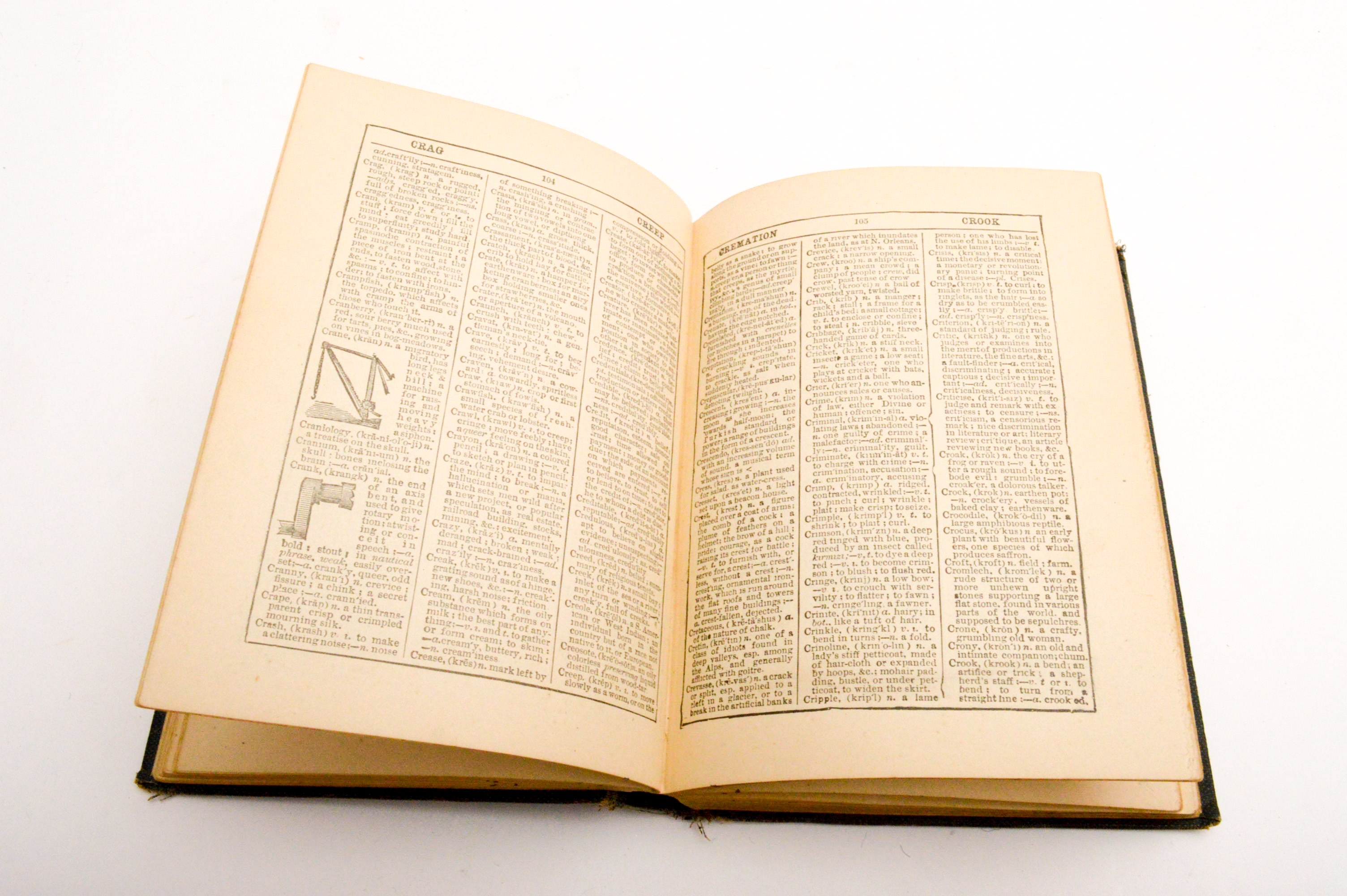 Vintage Dictionaries Featuring 1941 Merriam-Webster "Webster's New International Dictionary, Second Edition"