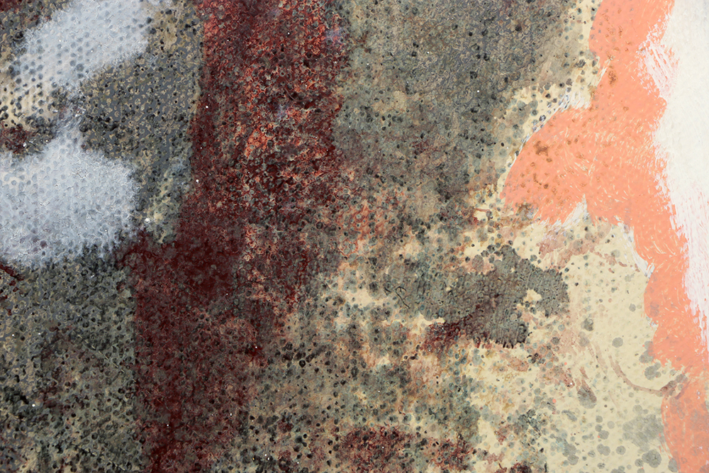 Ricardo Morin Abstract Oil Painting on Unstretched Canvas