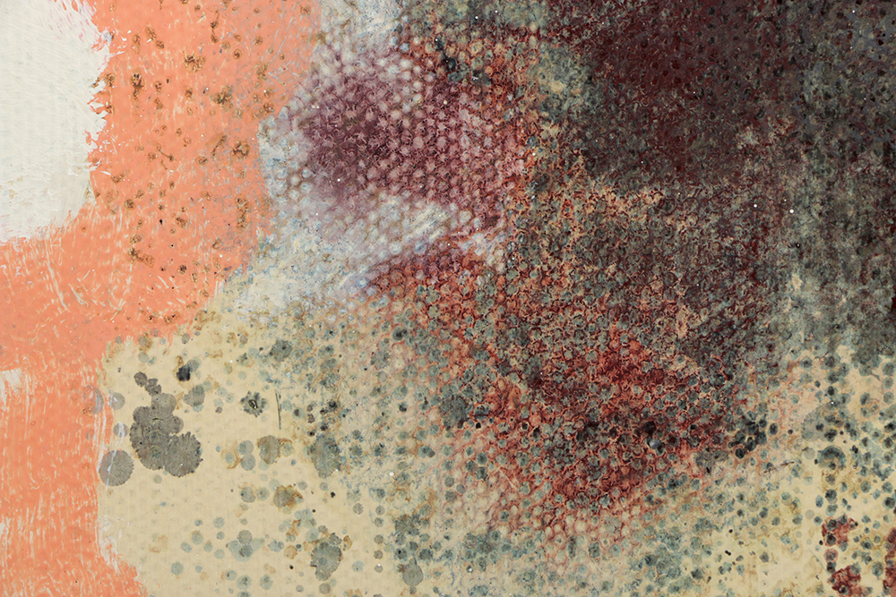 Ricardo Morin Abstract Oil Painting on Unstretched Canvas