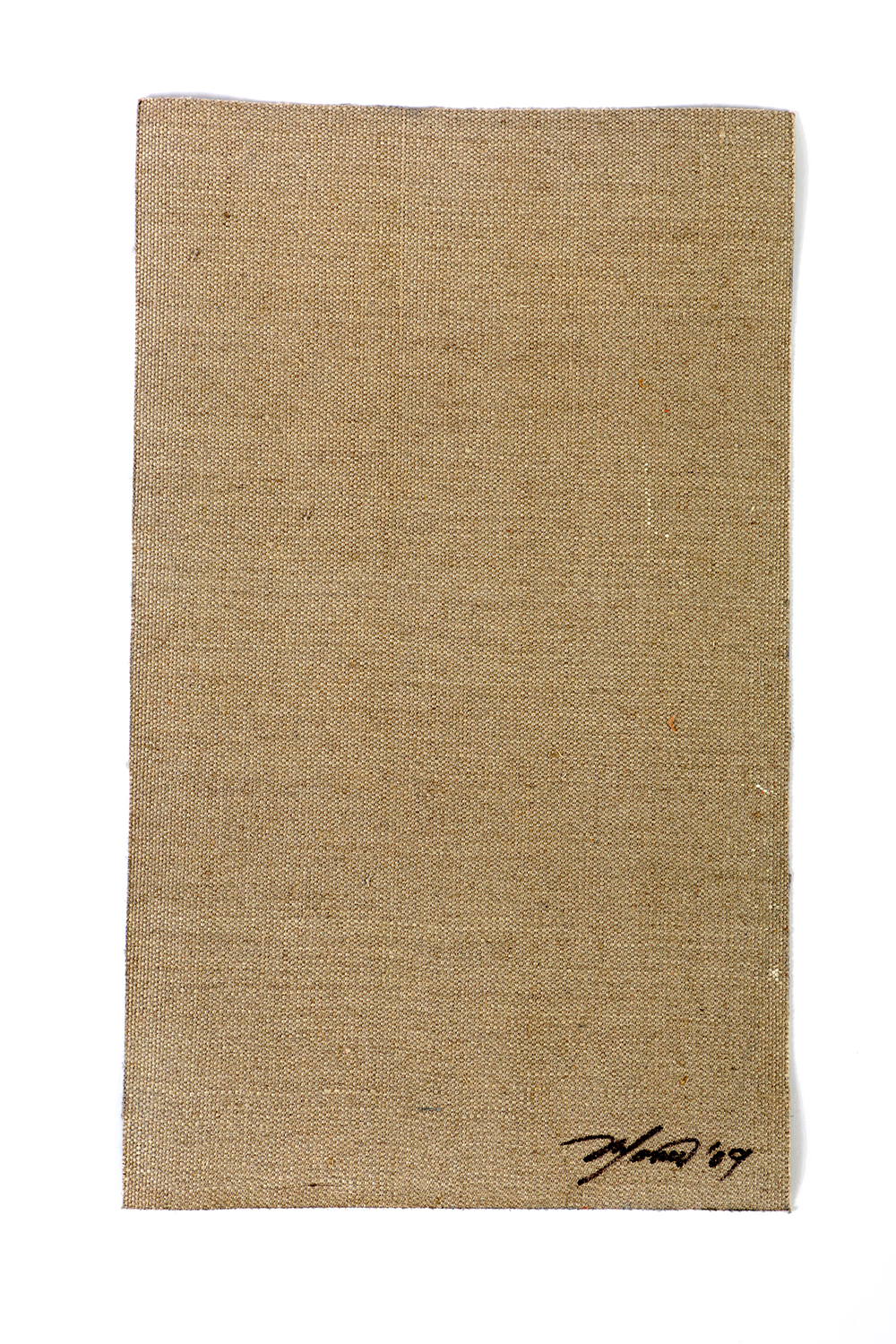 Ricardo Morin Oil Painting on Unstretched Linen of an Abstract Scene