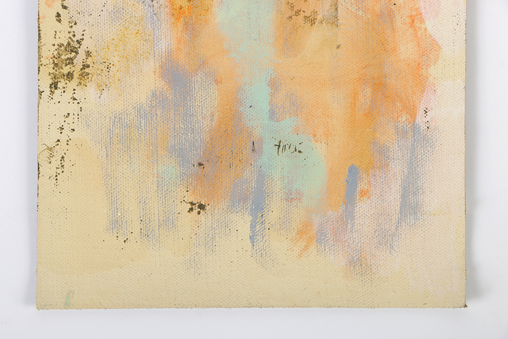 Ricardo Morin Oil Painting on Unstretched Linen of an Abstract Composition