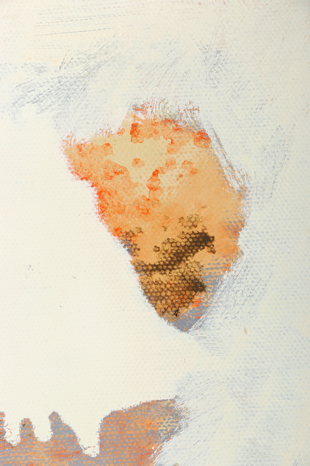 Ricardo Morin Oil Painting on Unstretched Canvas Abstract Composition