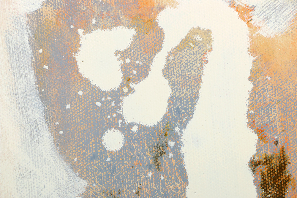 Ricardo Morin Oil Painting on Unstretched Canvas Abstract Composition