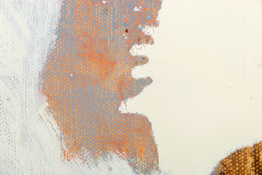 Ricardo Morin Oil Painting on Unstretched Canvas Abstract Composition