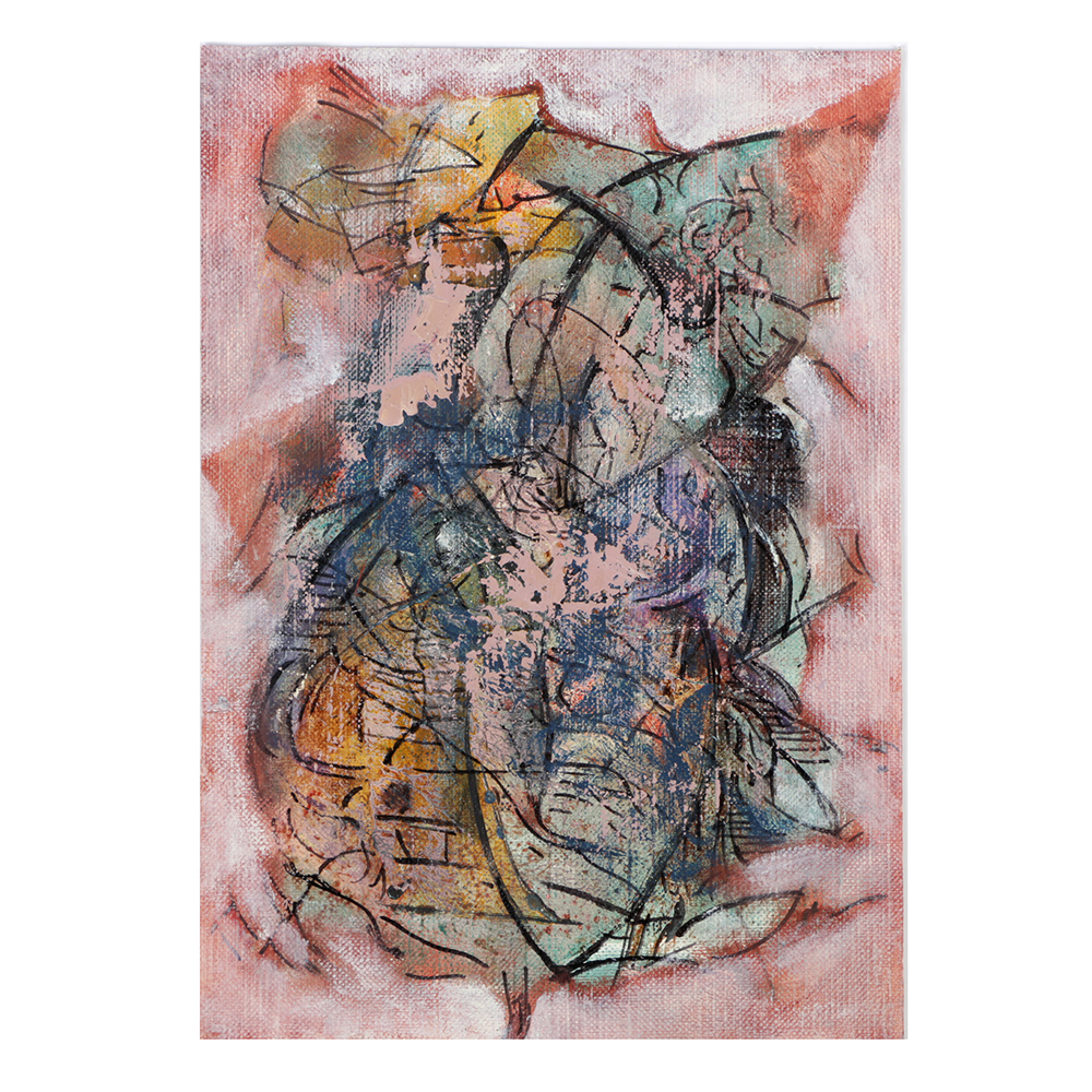 Ricardo Morin Oil Painting on Canvas "Dodecahedron III"