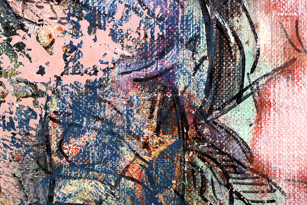 Ricardo Morin Oil Painting on Canvas "Dodecahedron III"