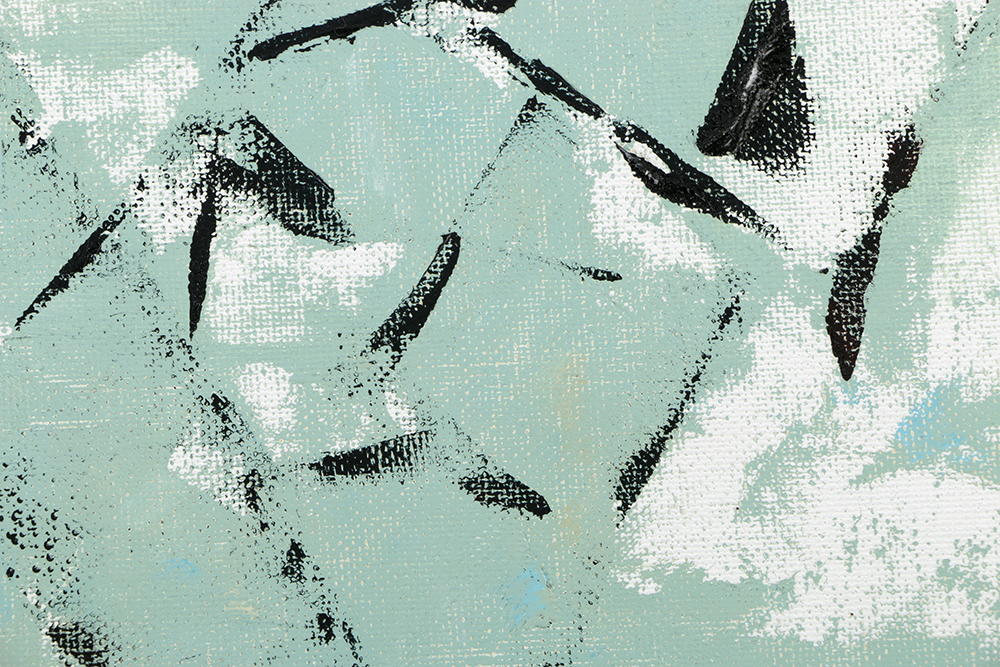 Ricardo Morin Abstract Oil Painting on Canvas Board