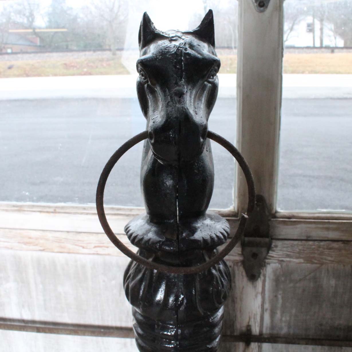 Aluminum Horse Head Hitching Post