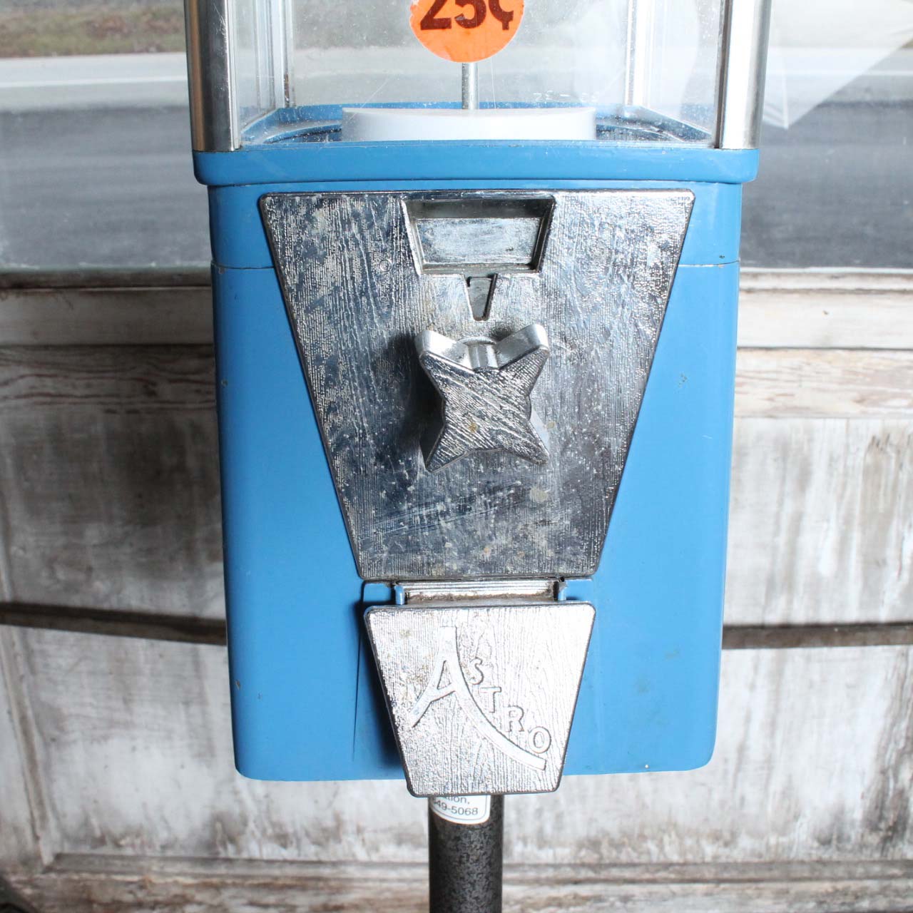 Vintage Blue Astro GumBall Candy Machine