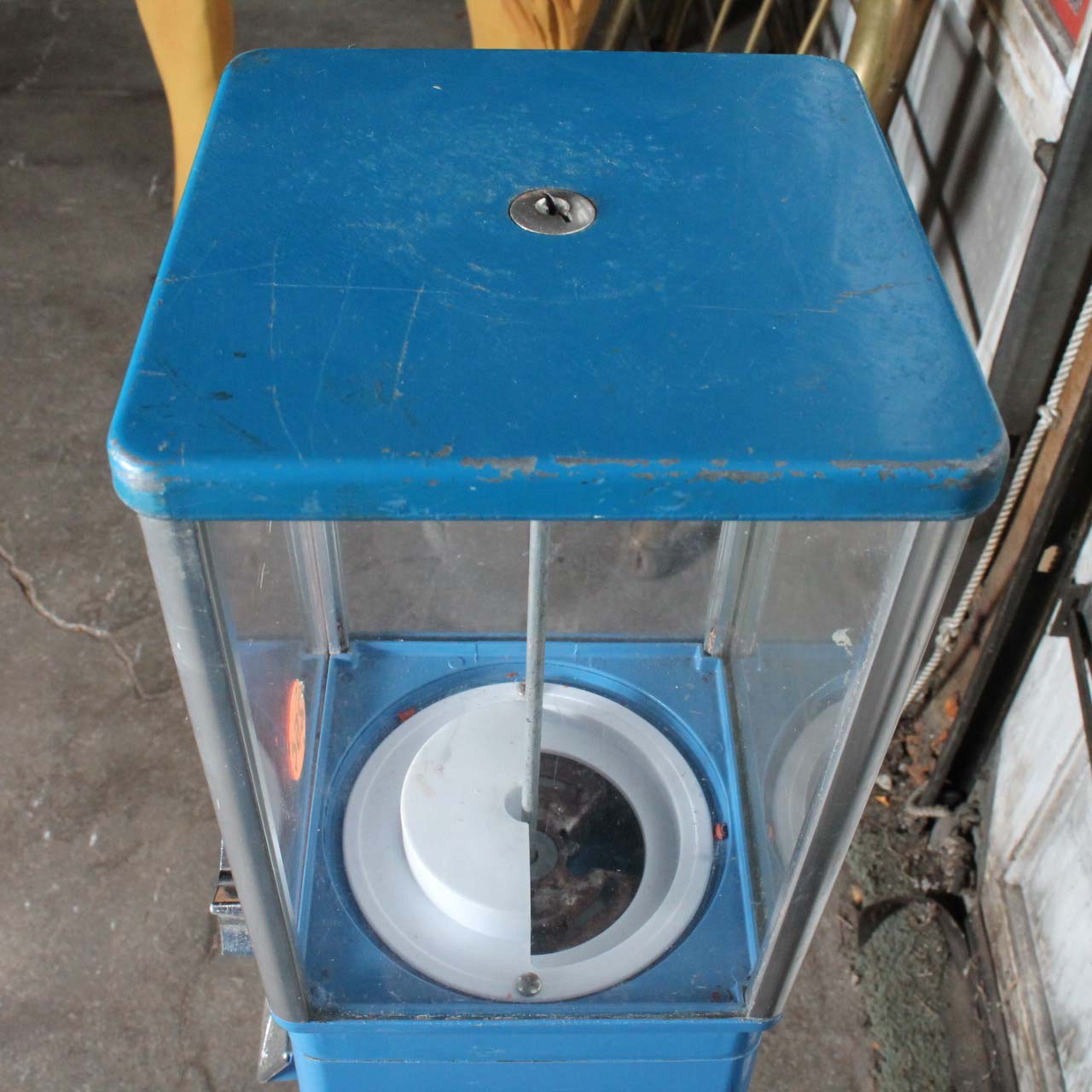 Vintage Blue Astro GumBall Candy Machine