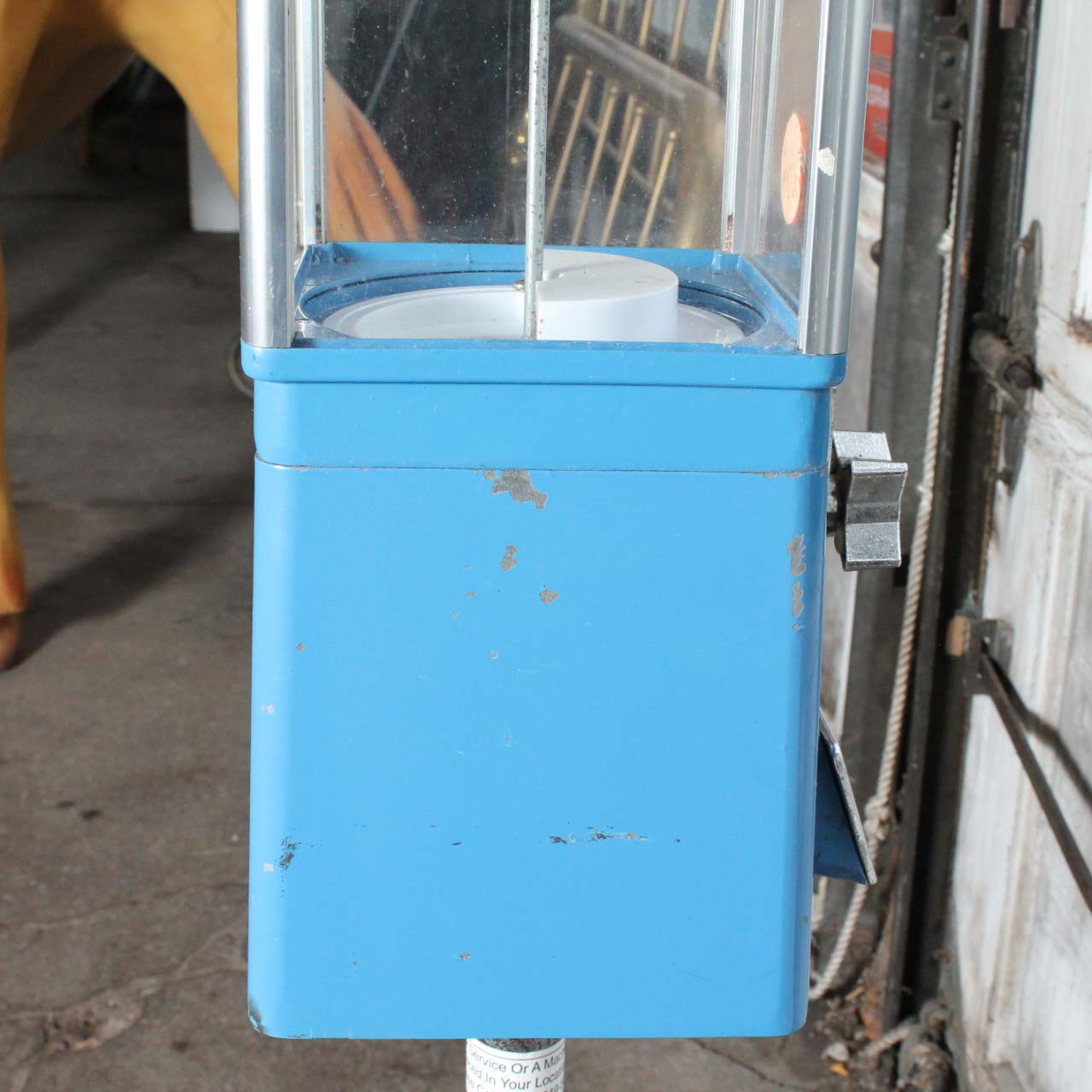 Vintage Blue Astro GumBall Candy Machine