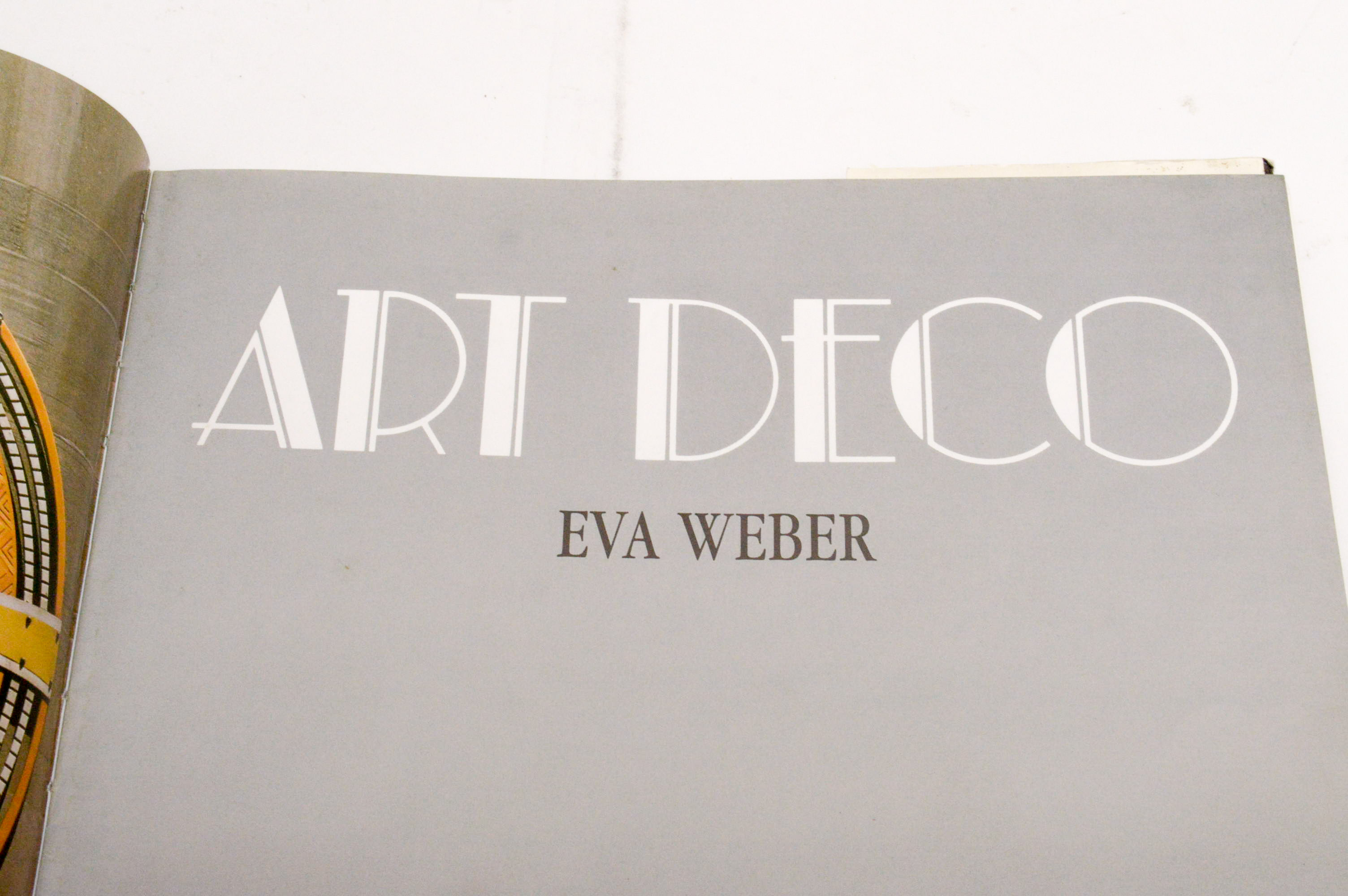 1989 Eva Weber "Art Deco" Coffee Table Book