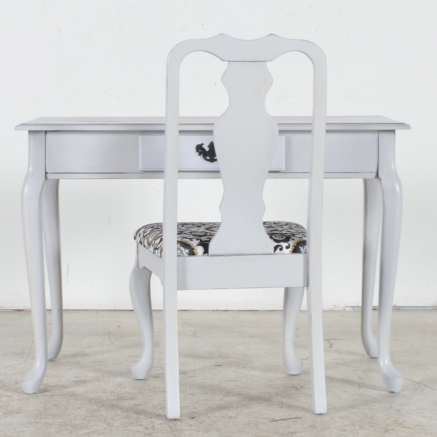 Chalk Painted Desk and Chair