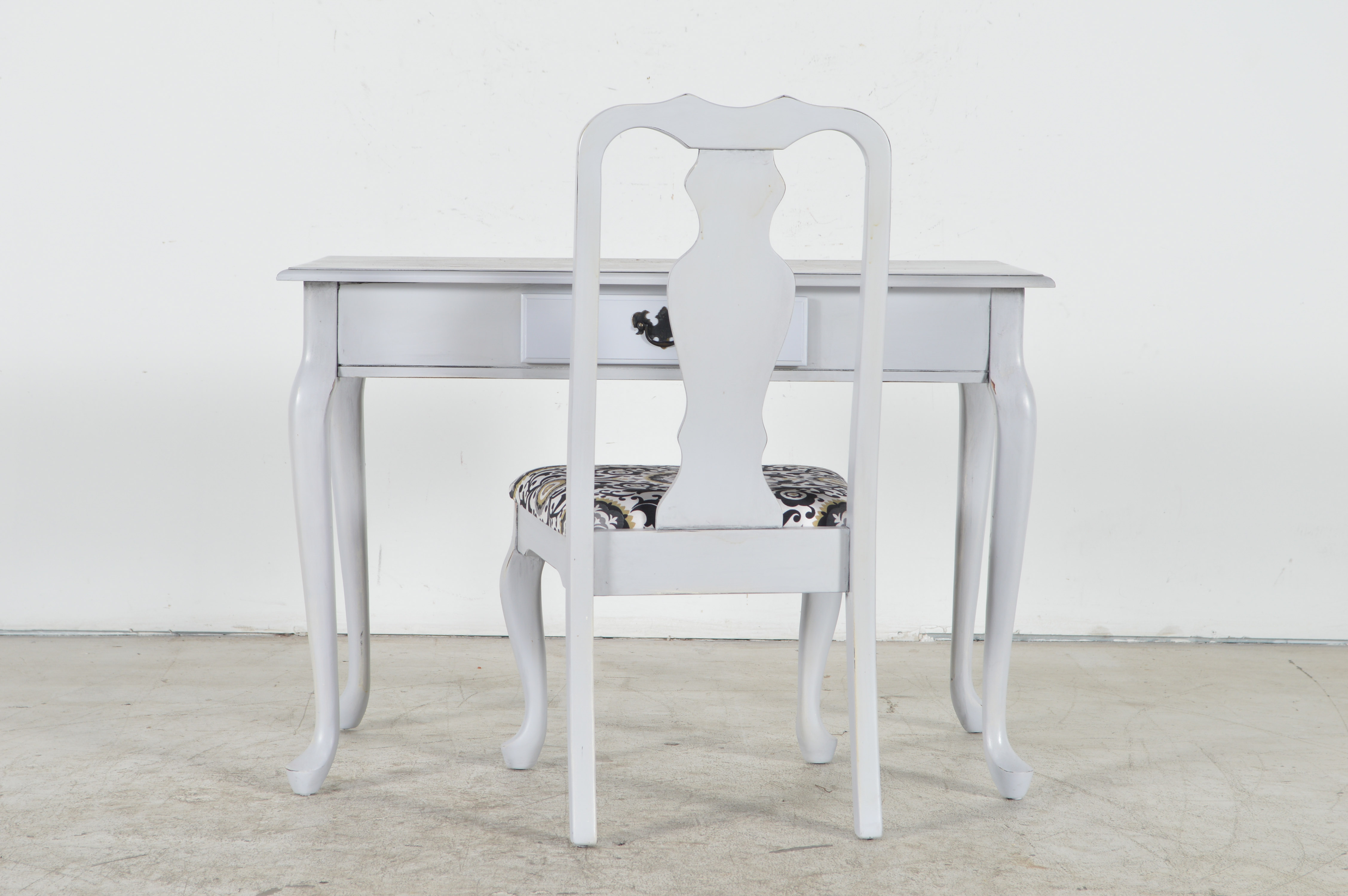 Chalk Painted Desk and Chair