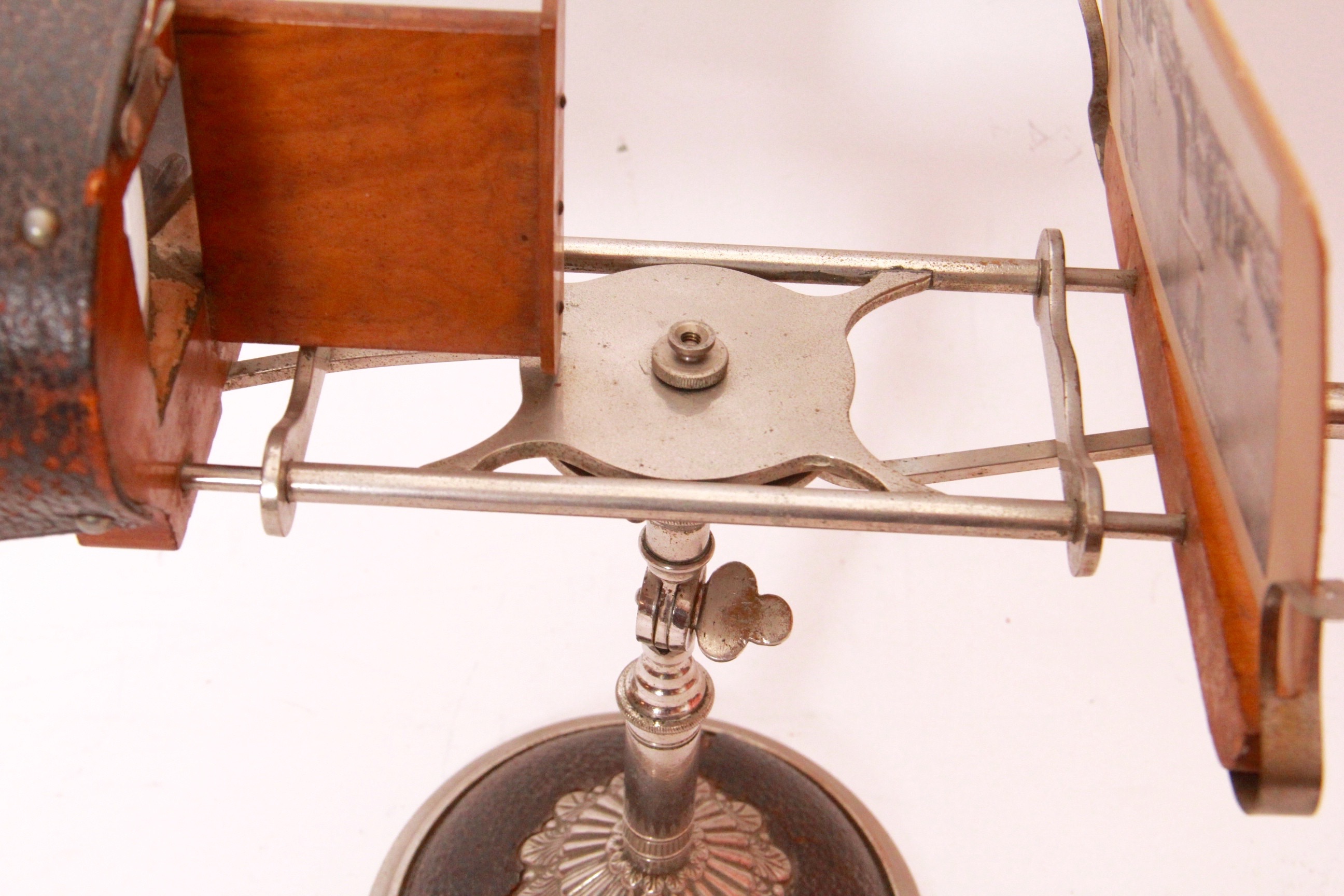 Antique Stereoscope Viewer with Slide Collection