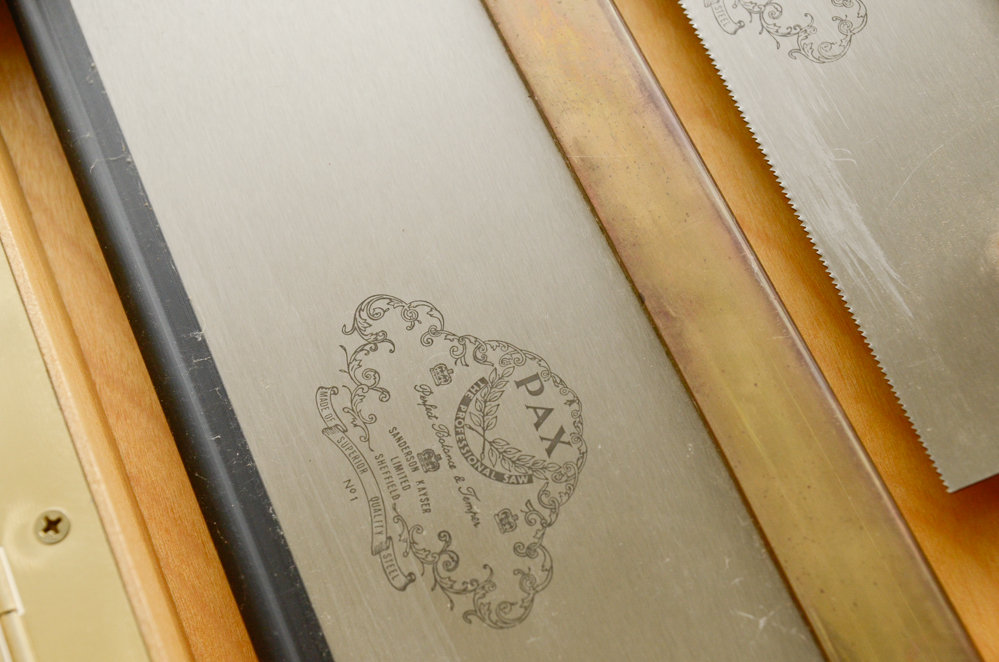 Custom Made Wall-Mounted Tool Cabinet with Hand Tools