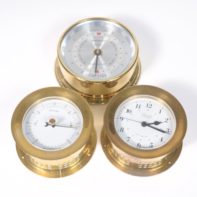 Collection of Three Ship's Clocks Collection of Three Ship's Clocks