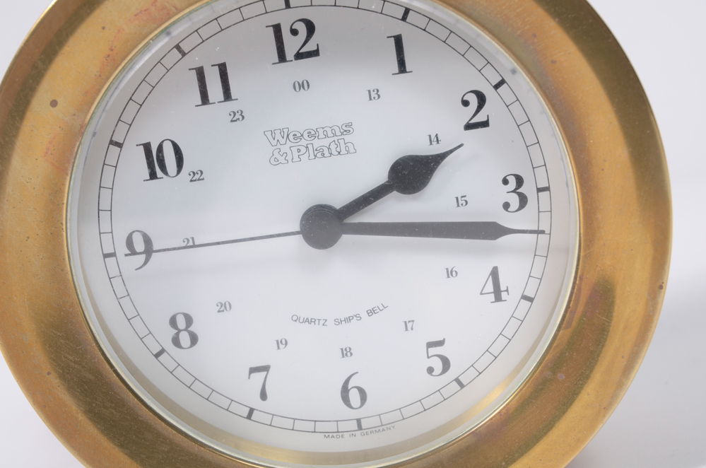 Collection of Three Ship's Clocks