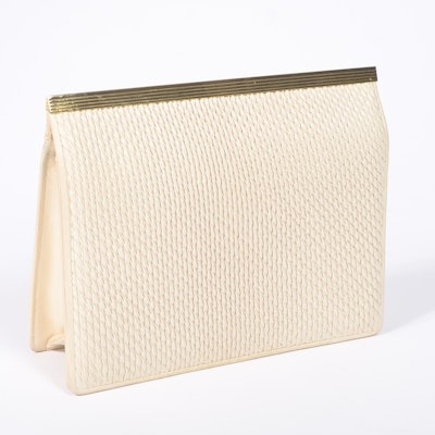 Bone Colored Judith Leiber Clutch Bone Colored Judith Leiber Clutch