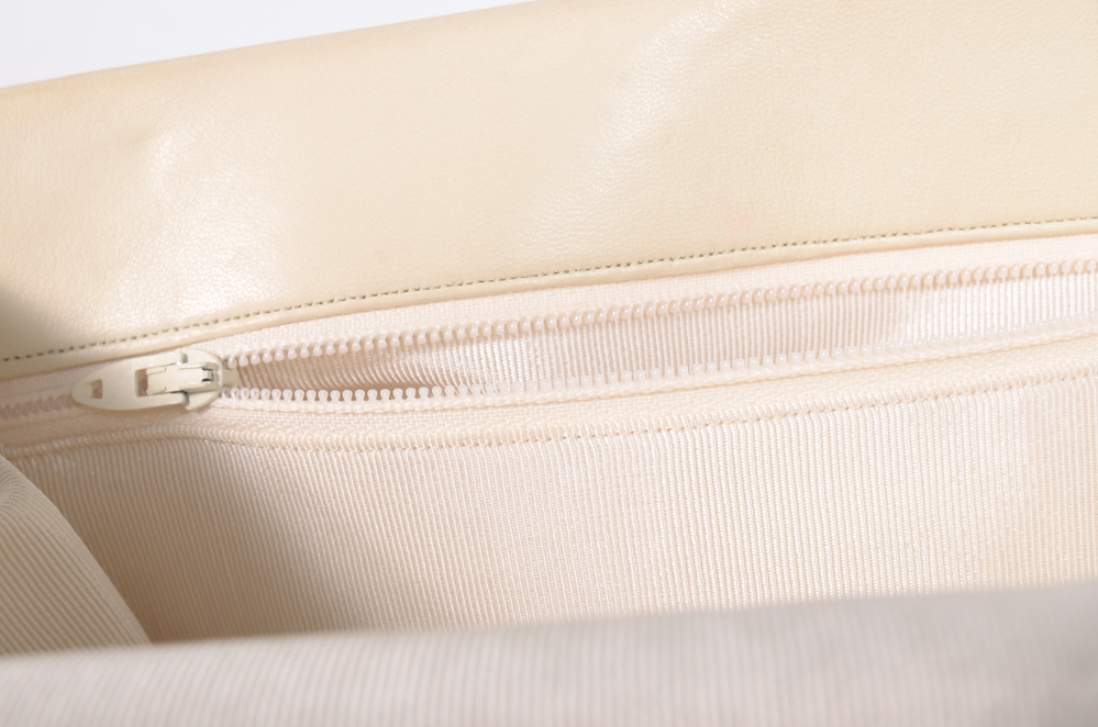 Bone Colored Judith Leiber Clutch