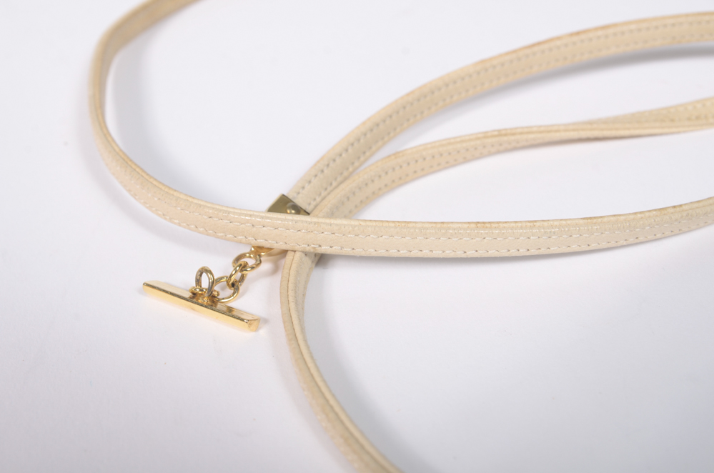 Bone Colored Judith Leiber Clutch